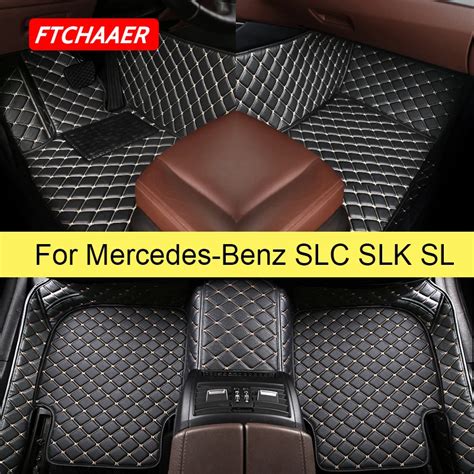 FTCHAAER Alfombrillas De Coche Para Mercedes Benz SL SLC SLK 180 200