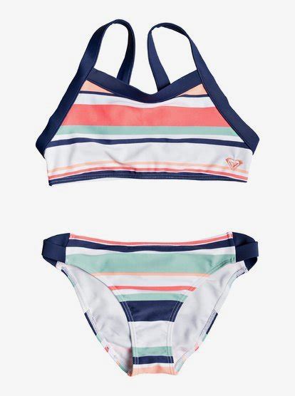 Happy Spring Crop Top Bikini Set For Girls 8 16 Roxy