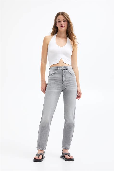 Womens Mom Jeans Pullandbear