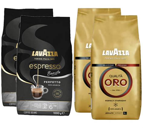 4kg Lavazza Coffee Beans Bundle Qualità Oro Espresso Barista Perfetto