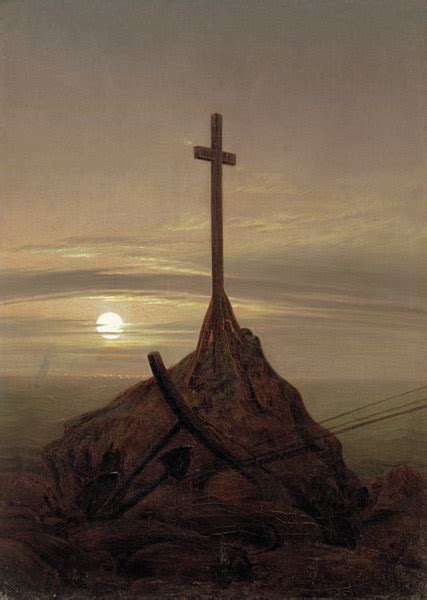 Das Kreuz An Der Ostsee Caspar David Friedrich Als Reproductie