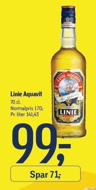 Linie aquavit tilbud hos Føtex