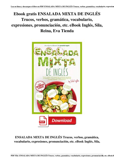 Arriba Imagen Recetas En Ingles Pdf Abzlocal Mx