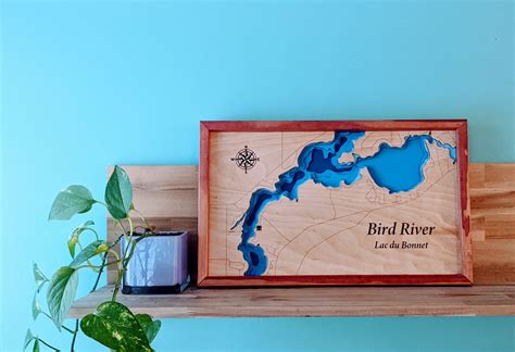 Bird River Lac Du Bonnet Area Bathymetric Map Erlenmeyer Designs Science Design