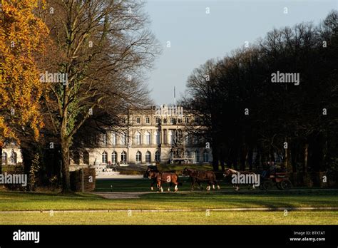 Schloss Herrenchiemsee Castle Chiemgau Upper Bavaria Germany Stock