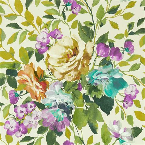 Bloom Wallpaper Amethyst By Clarke And Clarke W013901