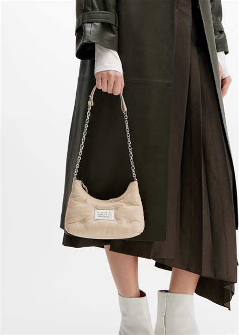 Maison Margiela Glam Slam Micro Hobo Bag For Women Beige In UAE