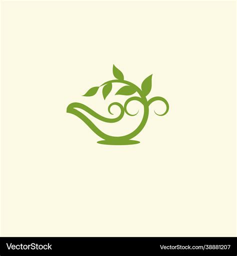 Herbal Tea Logo Royalty Free Vector Image Vectorstock