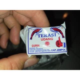 Jual Terasi Udang Original Cap Jempol Khas Cirebon Isi 10 Sachet Berat