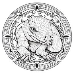 Bring Komodo Dragons To Life Coloring Coloring Page