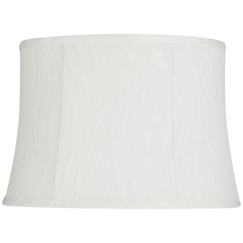 Springcrest 14 Top X 16 Bottom X 11 High X 11 Slant Lamp Shade Replacement Hawley White Drum