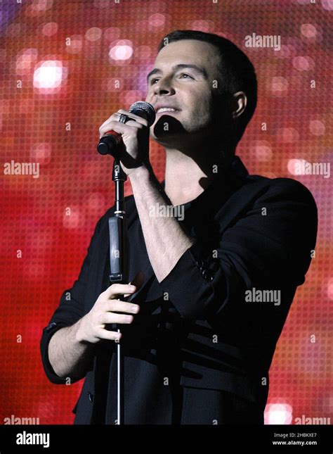 Shane Filan Of Westlife Performing During Capital Fms Jingle Bell Ball