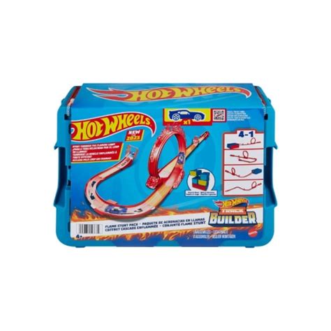 Hot Wheels Track Builder Kaskaderska pętla ognia Zestaw do zabawy HMC04 MATTEL GARAŻE I TORY