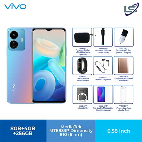 Vivo Y77 5G 8GB 4GB 256GB MediaTek MT6833P Dimensity 810 5000mAh