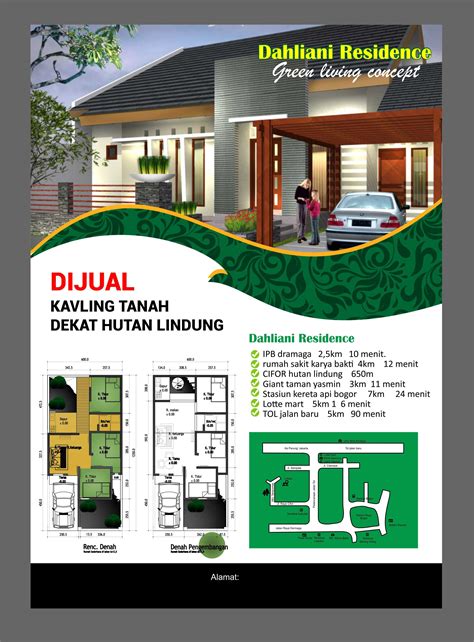 Flyer Perumahan Bogor Rumah Desain Poster Rumah