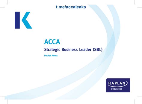 2 5332576217268753118 Acca Strategic Business Leader Sbl Pocket