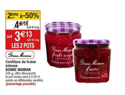 Promo Confiture De Fraise Intense Bonne Maman Chez Cora ICatalogue Fr