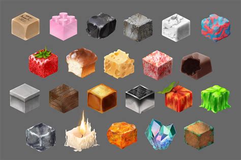 Artstation Cube Texture Studies