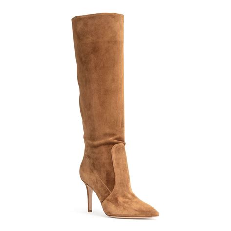 Gianvito Rossi Light Brown Suede Boots Savannahs