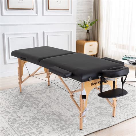 Bestmassage Heated Massage Table Portable Spa Table Height