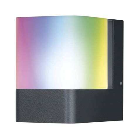 Aplique De Parede Exterior Smart Wifi Rgbw Cube Dg Ledvance