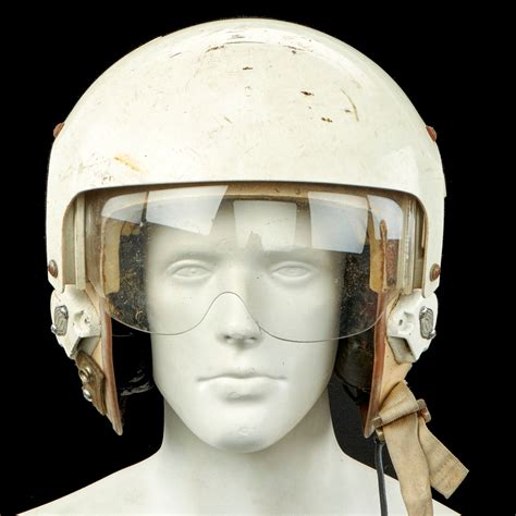 Original Us Vietnam War Usn Pilot Aph 6a Flight Helmet With Oxygen