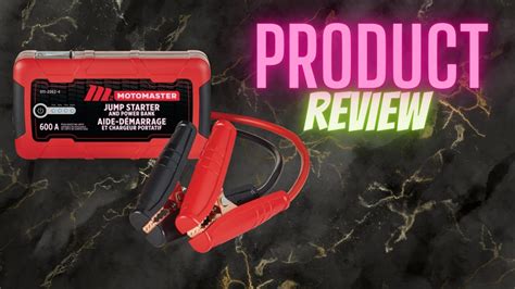 Motomaster Booster Pack Jump Starter Review Youtube