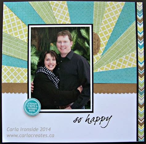 Layout By Carla Ironside Using CTMH Skylark Paper Scrapbook Page