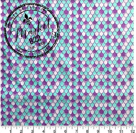 Mermaid Scales Cotton Fabric Fabric by 1/4 Yard or More - Etsy