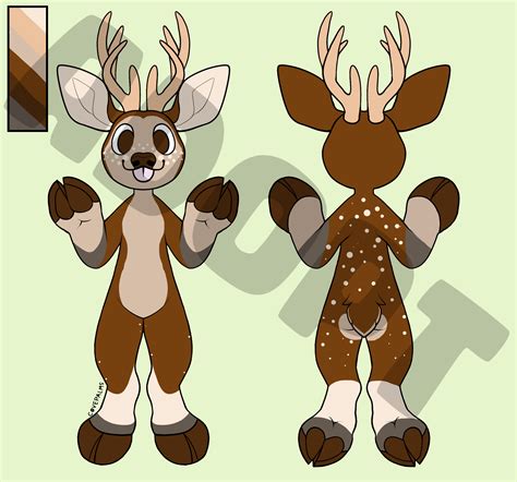 Furry Adoptable Adopt Fursona Deer Elk Reindeer Character Etsy