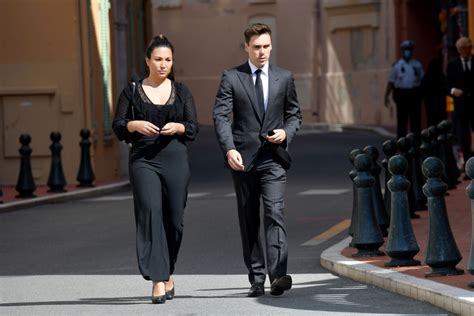 Photo Louis Ducruet Et Sa Femme Marie Obs Ques De La Baronne