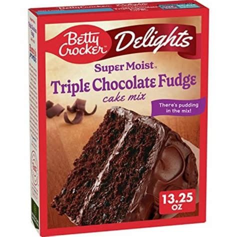 Betty Crocker Delights Super Moist Triple Chocolate Fudge Cake Mix Pack Of 14 14 Pack Kroger