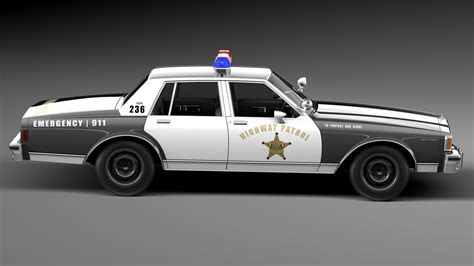 Chevrolet Caprice Sheriff 1978 Police Car 3D Model CGTrader