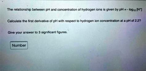 relationship  ph  concentration  hydrogen ions