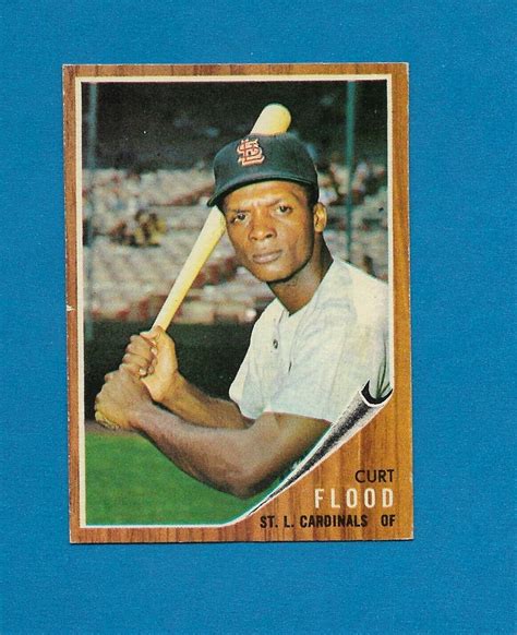 Topps High Curt Flood St Louis Cardinals Star Centered Exmt