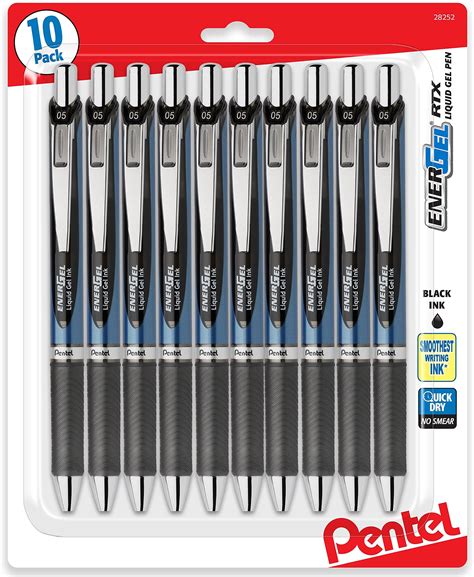 Amazon Pentel EnerGel RTX Retractable Liquid Gel Pen 0 5mm Fine