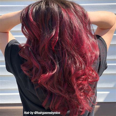 Red Velvet Professional Gel Semi Permanent Hair Color Dyed Red