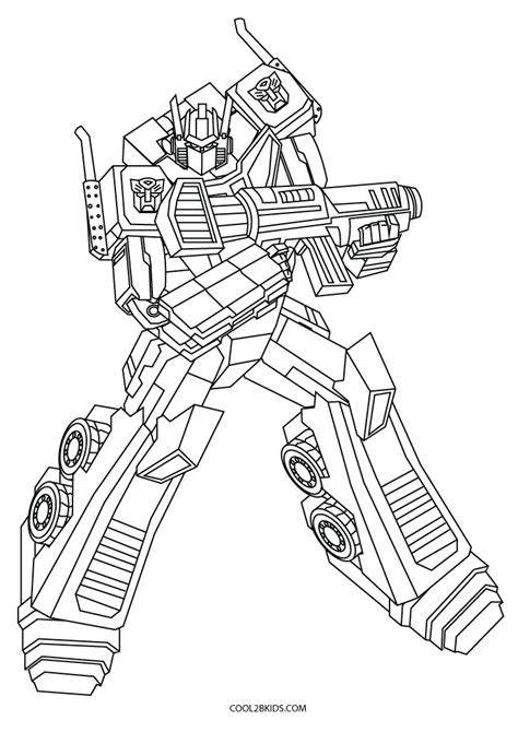 Transformadores Optimus Prime Para Ninos Dibujos Para Colorear Y The