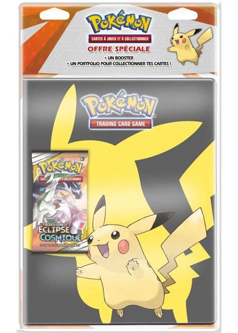 Pack cahier range cartes et Booster Pokémon Soleil et Lune 12 Modèle