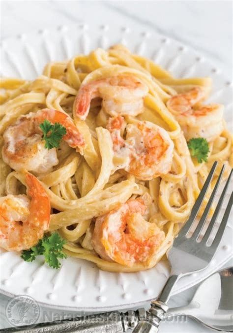 Creamy Shrimp Alfredo Fettuccine Pasta Recipe Natasha S Kitchen Artofit