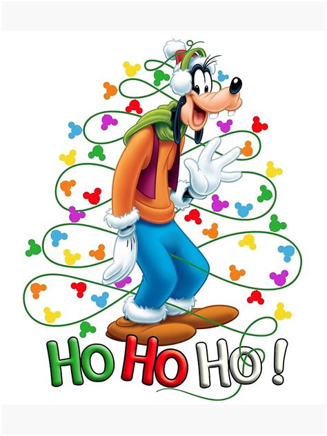 "Goofy Christmas Tree Disney Castle Christmas" Poster for Sale by ...