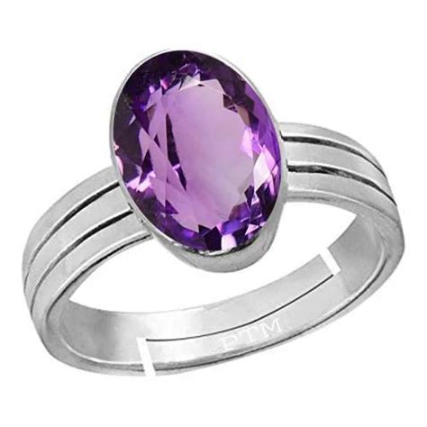 Buy Ptm Amethyst 5 Carat Natural Gemstone 925 Sterling Silver