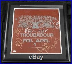 Guns N Roses Autograph Signed Framed Concert Poster JSA Axl Rose Slash