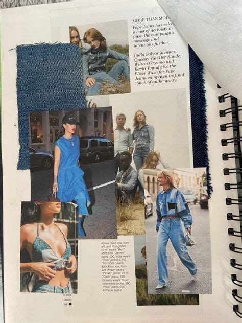 Denim Mood Board Fashion Design Portfolio Mood Board Fashion