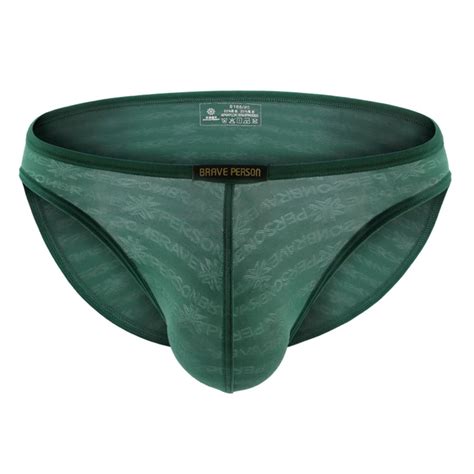 BRAVE PERSON Men S Briefs Black Sexy Lace Transparent Underwear Men Bikini Gay Underwear Briefs