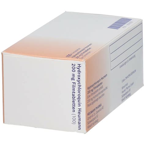 Hydroxychloroquin Heumann Mg Filmtabletten St Mit Dem E Rezept