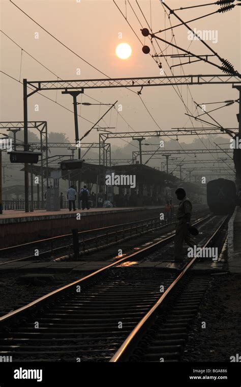 A sunrise at kottayam railway station hi-res stock photography and ...