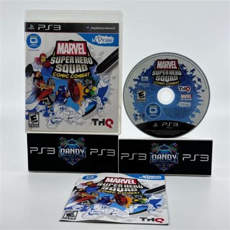 Marvel Super Hero Squad PS3 Comic Combat W Manual CIB Sony