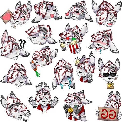 Furry Art Stickers For Social Media Open Commissions Furry Artists