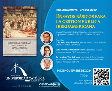 Presentaci N Virtual Del Libro Ensayos B Sicos Para La Gesti N P Blica